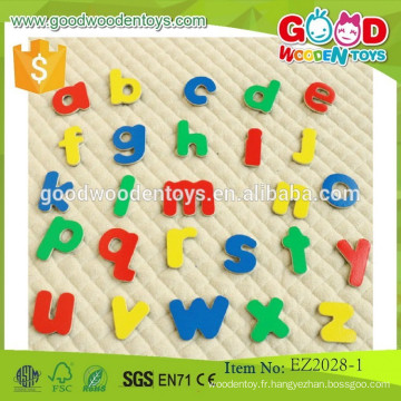 Promotionnels en bois d&#39;alphabet en bois, jeux de lettres magnétiques EZ2028-1